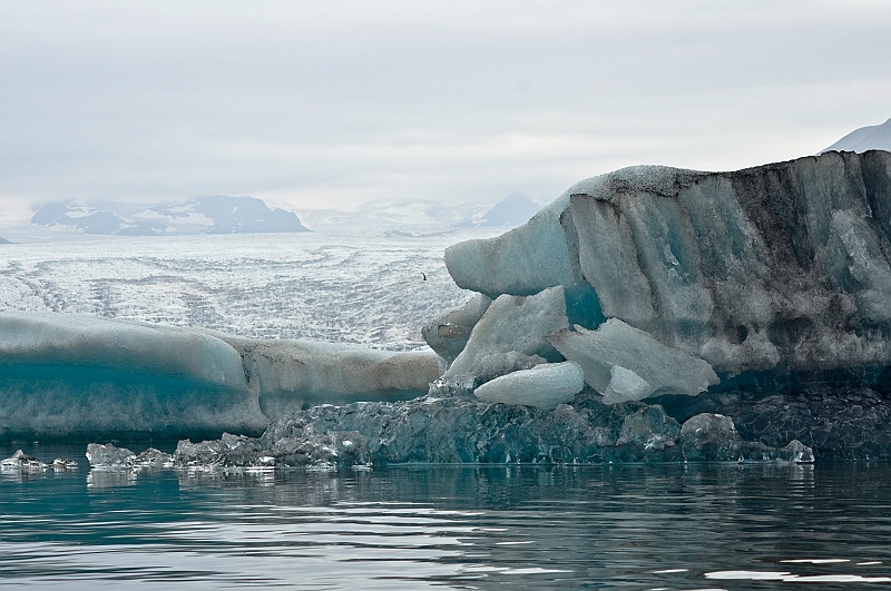 ABC_6202.jpg - Les caractristiques des couleurs des icebergs ont toutes une explication. Le blanc est tout simplement la couleur de la glace en bloc. Moins la glace est paisse, plus sa couleur est translucide, voire transparente.